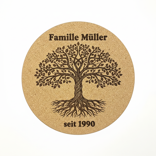 Familienbaum Kork