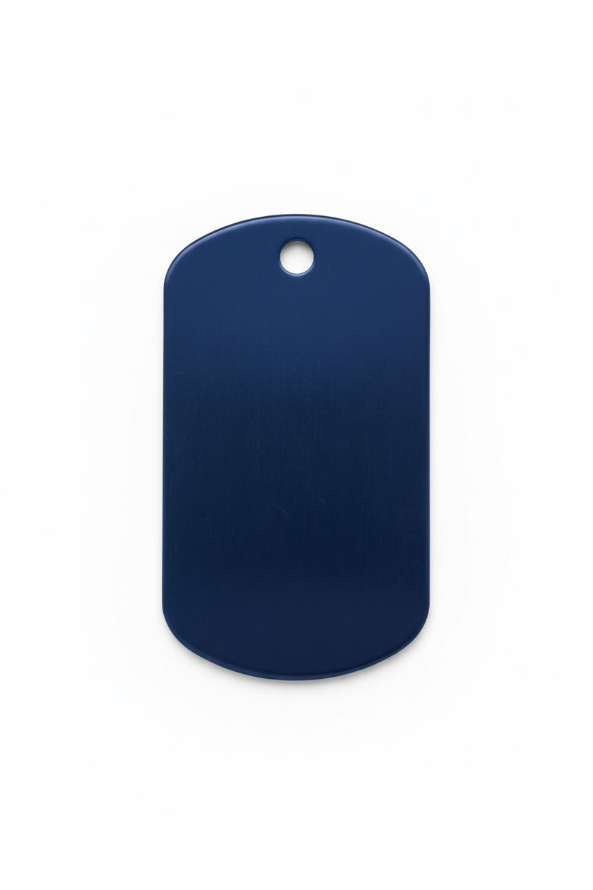 Marineblauer Anhänger Mockup