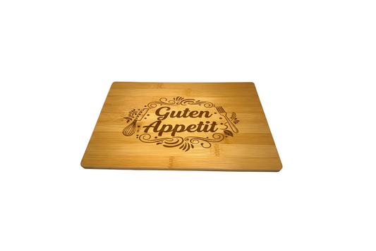 Schneidebrett mit Gravur Guten Appetit