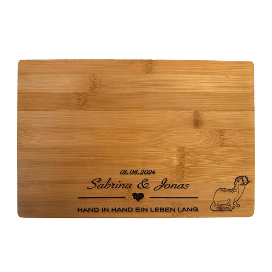 Schneidebrett Bambus – Nachhaltig mit Gravur | 2 Größen