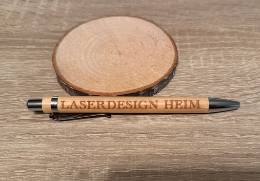 Kugelschreiber Bambus – Nachhaltig mit Lasergravur