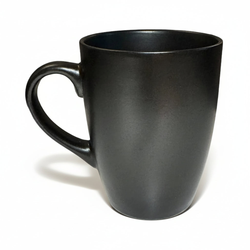 Keramiktasse 340ml schwarz – Verschiedene Motive | Lasergravur personalisiert