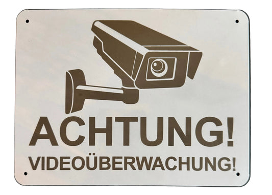 Metallschild Weißblech – Individuell gelasert für Gewerbe