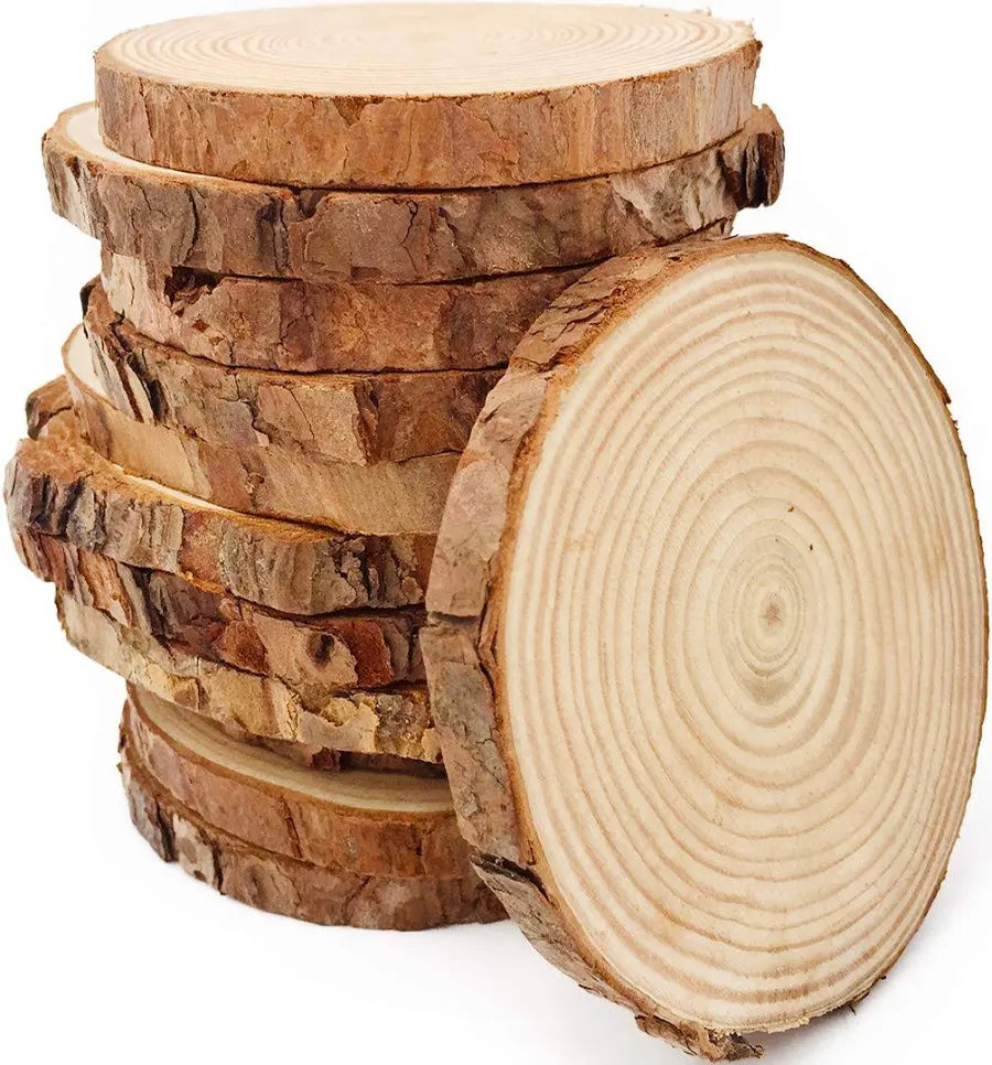 Untersetzer Holzscheibe 10 cm – Fotogravur personalisiert