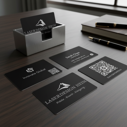 Elegante Visitenkarten-Präsentation