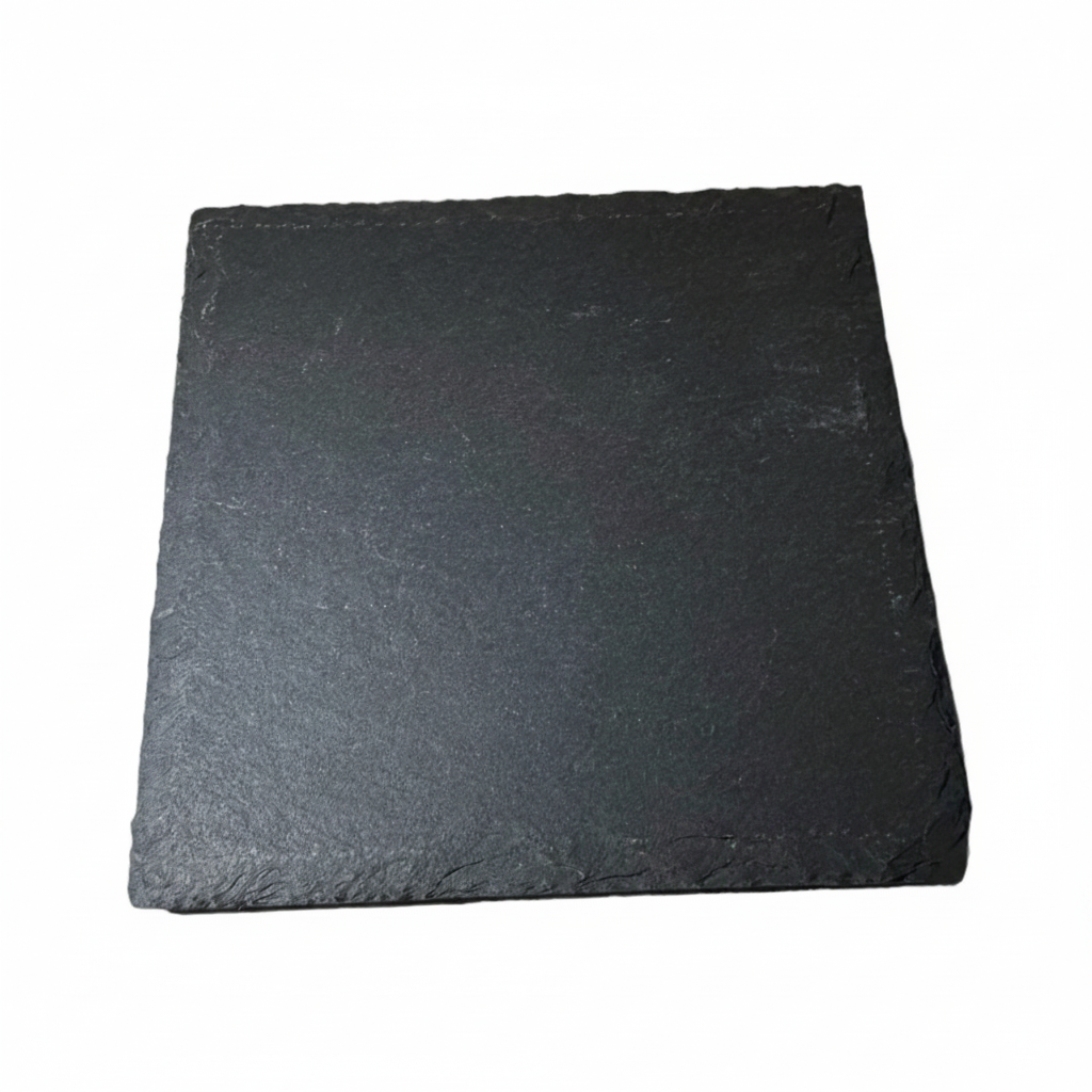 Untersetzer Schiefer 10 cm – Fotogravur personalisiert