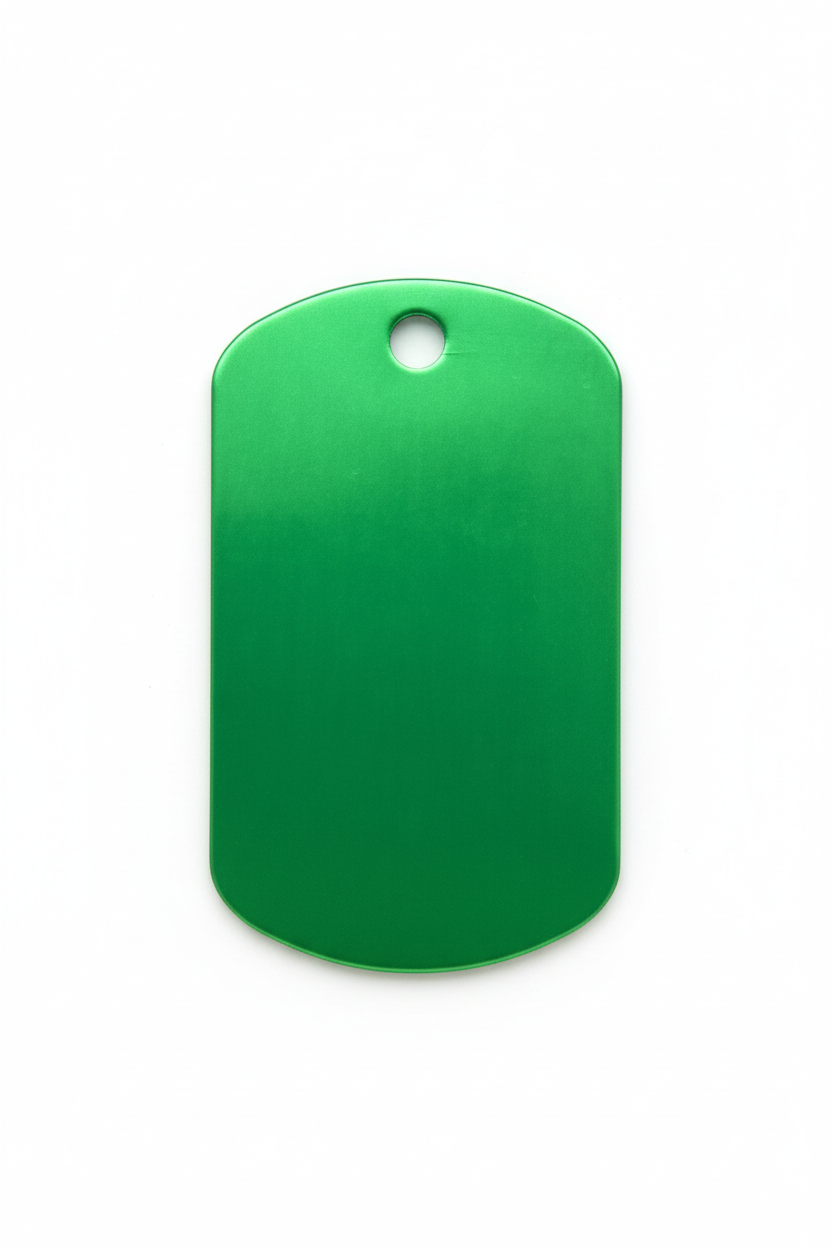 Grüner Anhänger Mockup
