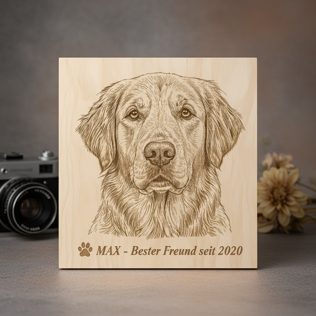 Hunde-Portrait Gravur MAX