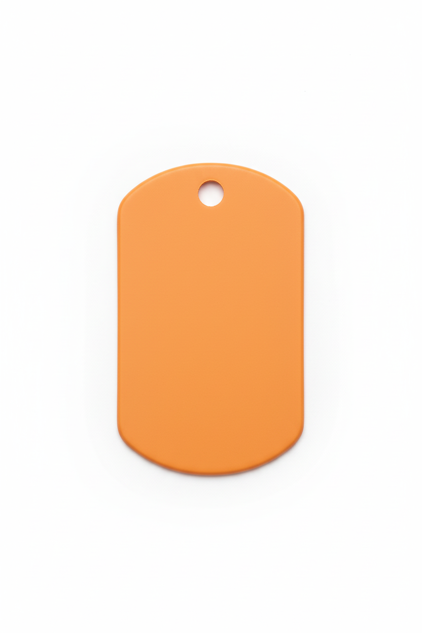 Orange Anhänger Mockup