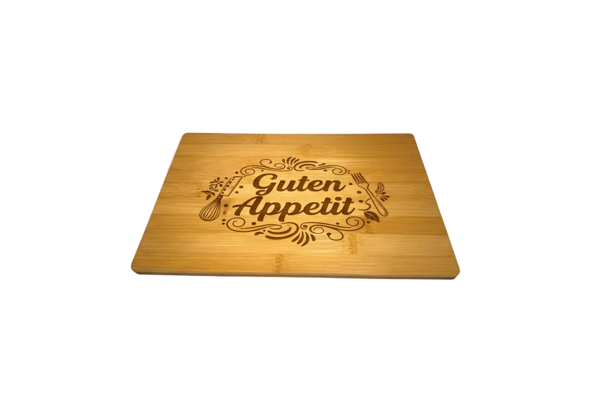 Schneidebrett mit Gravur Guten Appetit