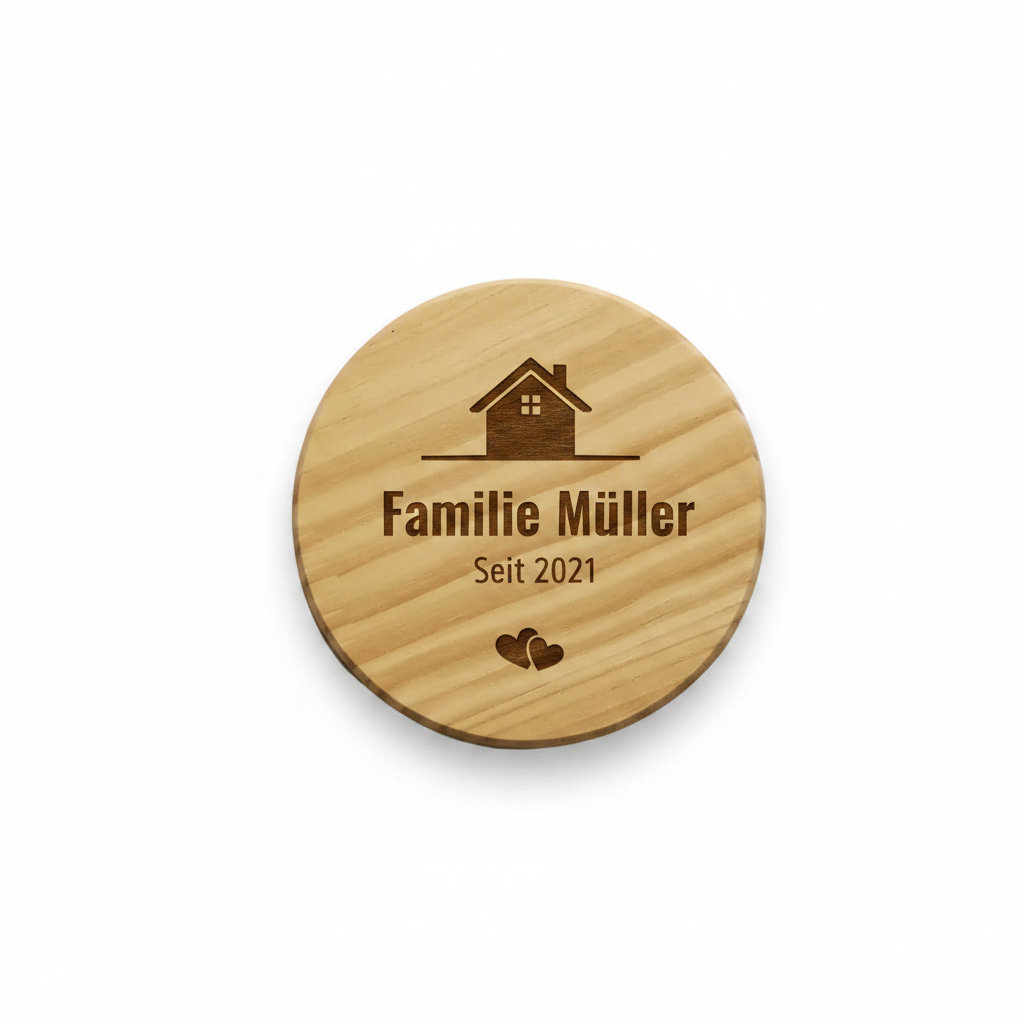 Untersetzer Gravur Familie