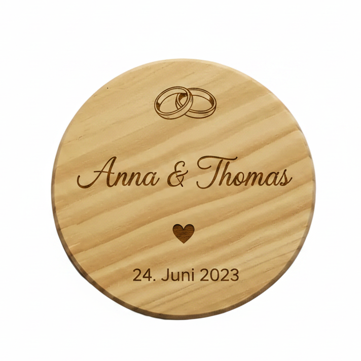 Untersetzer Gravur Hochzeit