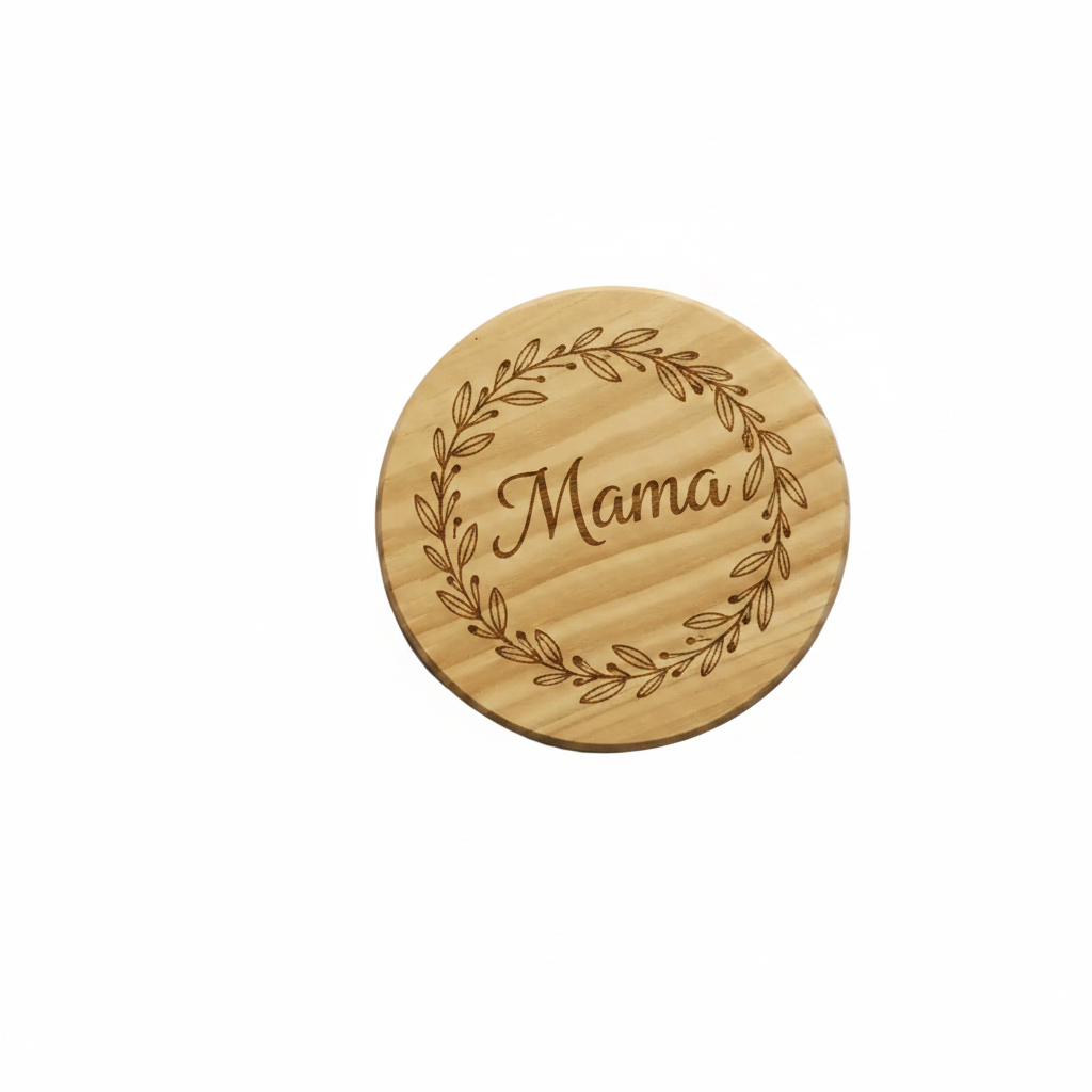 Untersetzer Gravur Mama Kranz